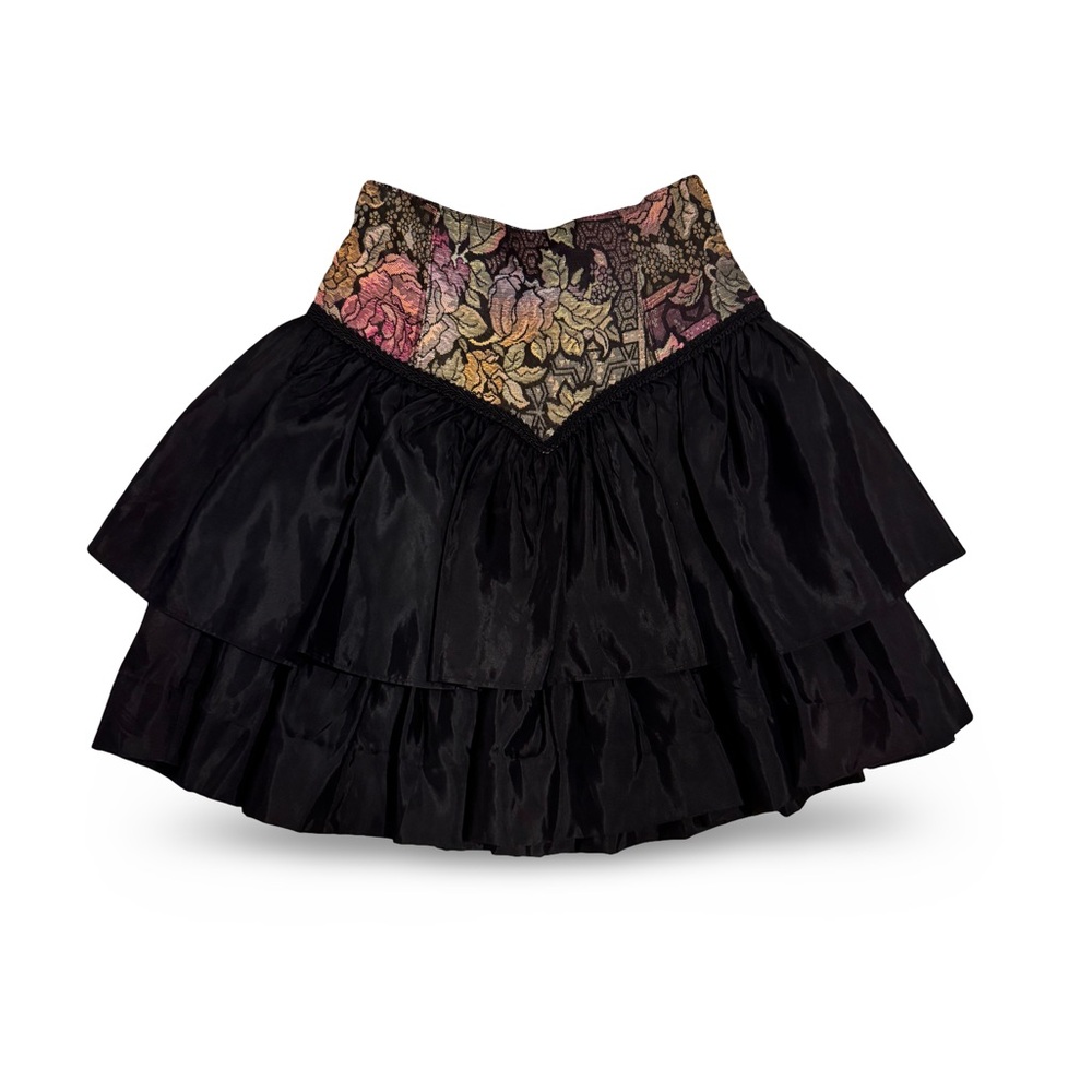 My Michelle Brocade Floral Waist Skirt